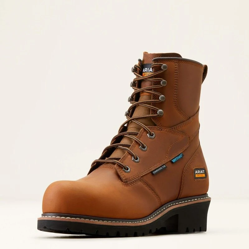 Logger Shock Shield Waterproof Composite Toe Work Boot SIZE 10.5EE