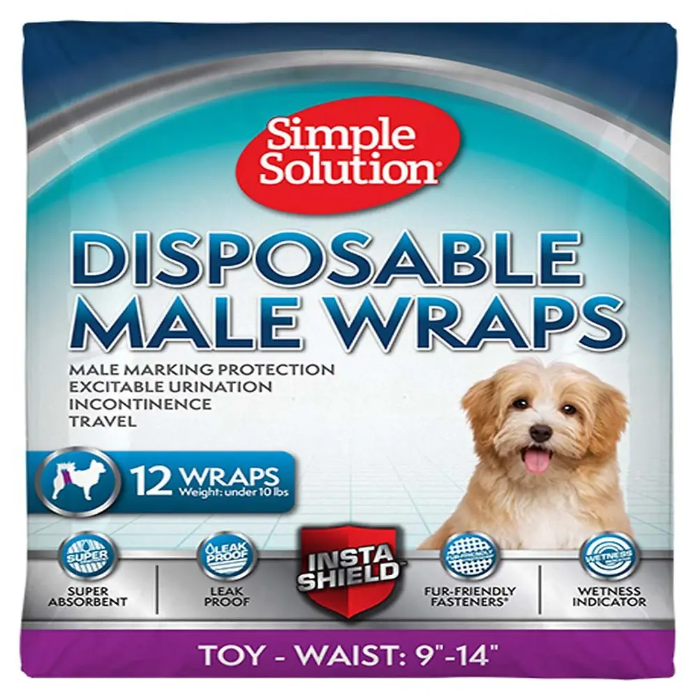 Simple Solution Disposable Male Wraps XS 12PK