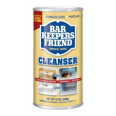Bar Keepers Friend No Scent Cleaner 12 Oz. Powdered Cleanser And Polish