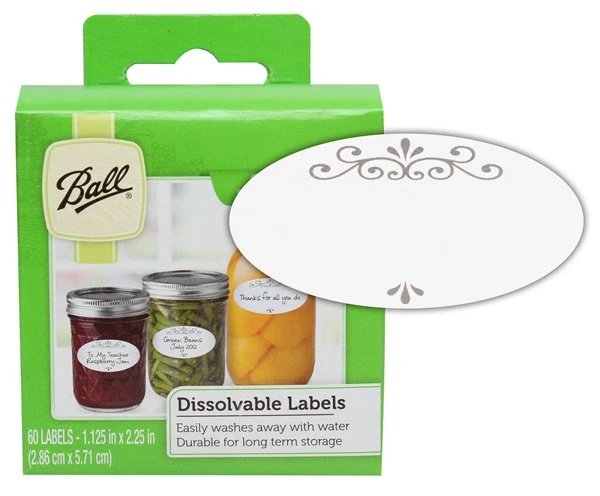 Canning Jar Labels, Dissolvable, 60-Pk.
