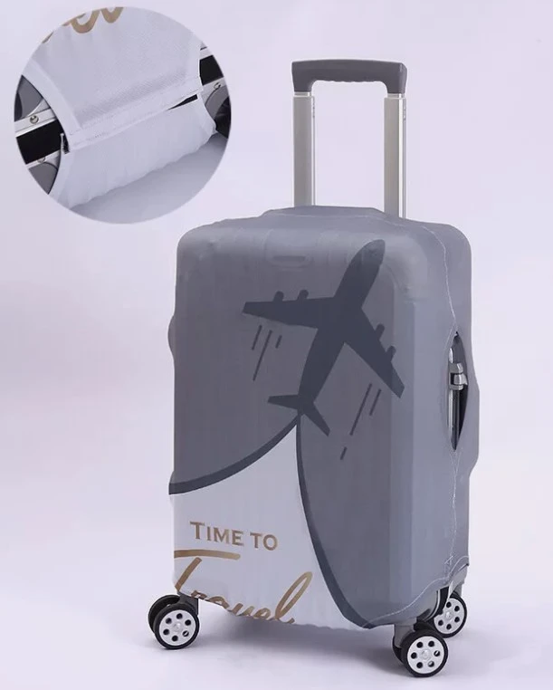 LARGE TIME TO TRAVEL LUGGAGE COVER