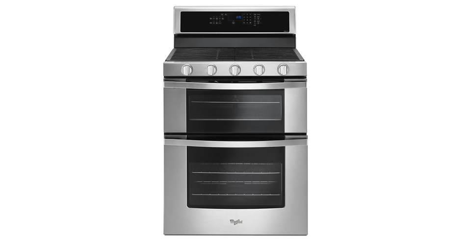 WHIRLPOOL DOUBLE OVEN 6 CU FT GAS RANGE
