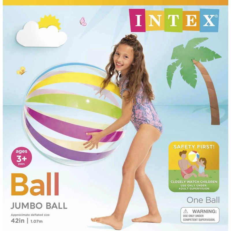 The Wet Set Jumbo 42 Inch Beach Ball Model 59070 For Summer Fun