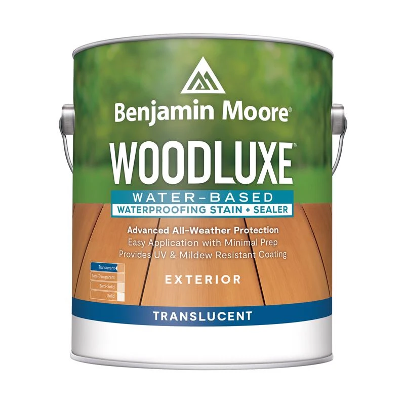 Woodluxe Translucent Translucent Water-Based Acrylic Latex Waterproofing Wood Stain and Sealer
