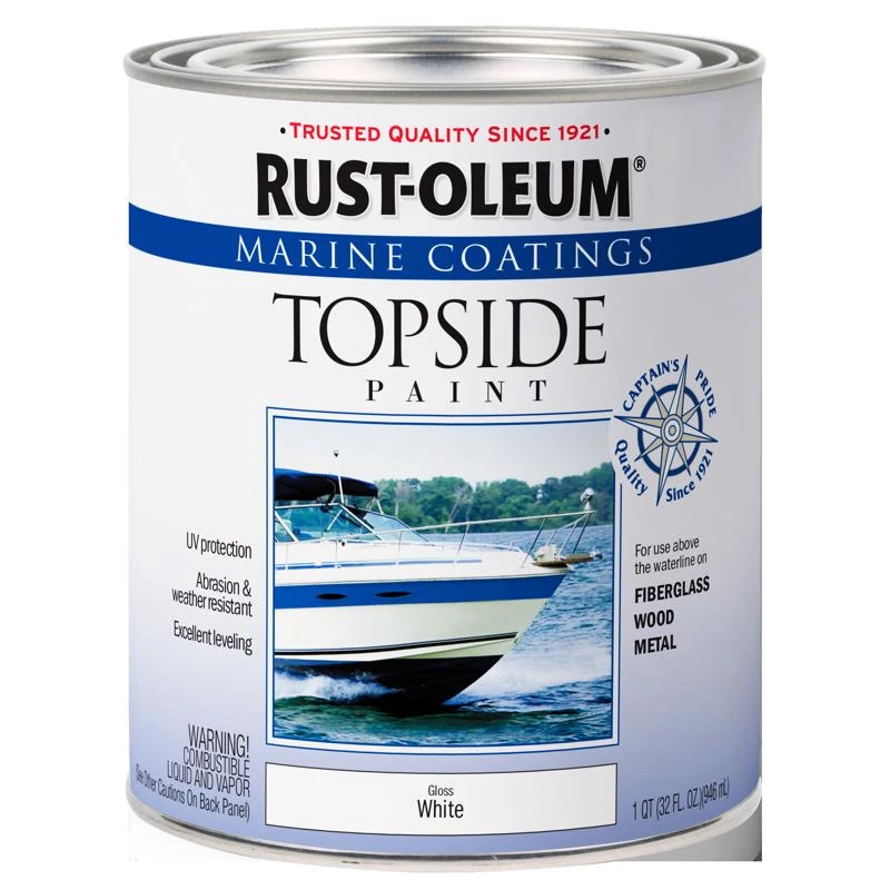 Marine Coatings Outdoor Gloss White Marine Topside Paint 1 qt