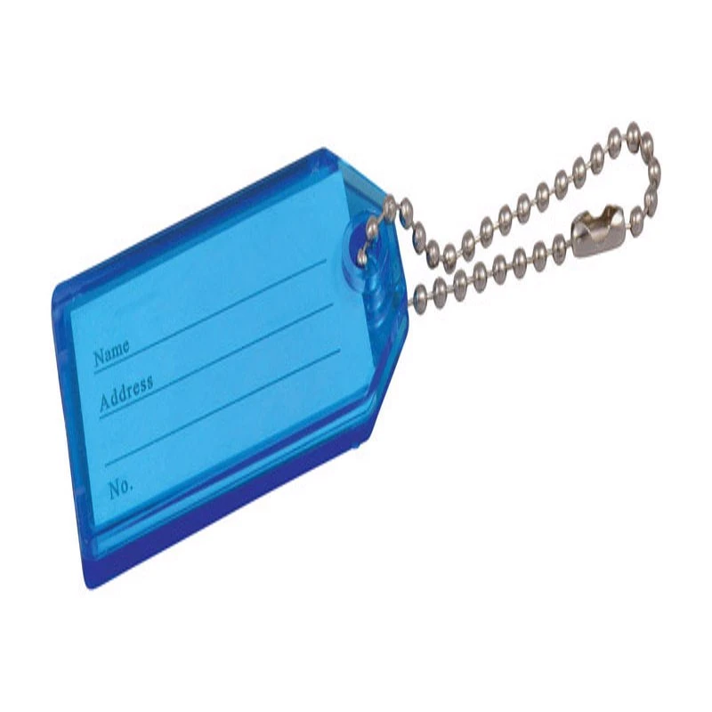 KEY ID TAG W/CHAIN PLASTIC