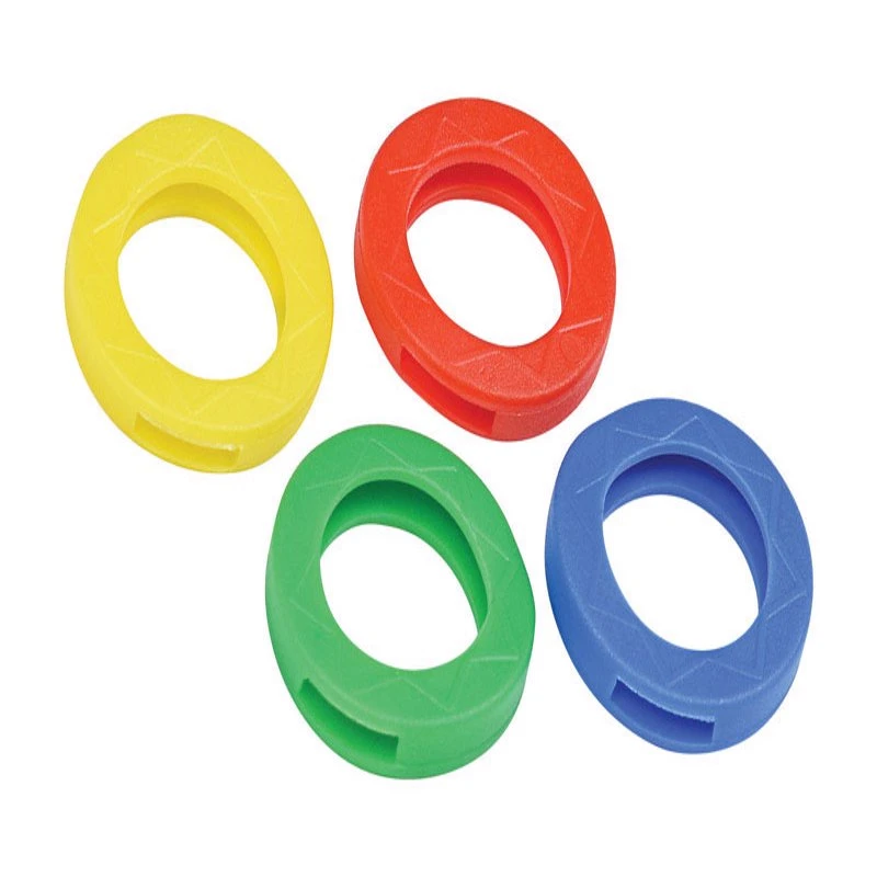 0.87 In. Diameter Plastic Assorted Color Bands And Caps Key Identifier
