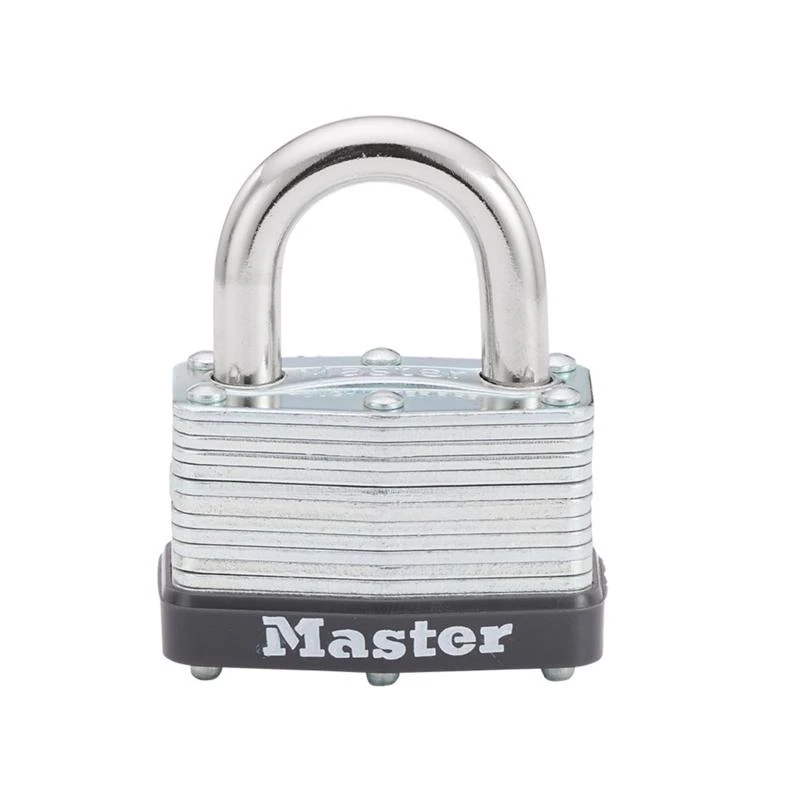 1-1/16 in. H X 1-3/4 in. W Laminated Steel Warded Locking Warded Padlock