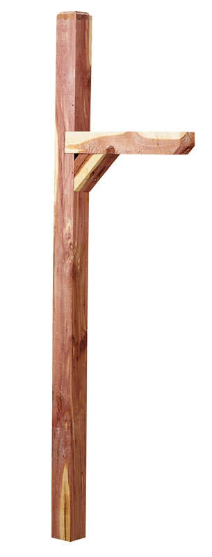 POST MAILBOX CEDAR ECON76"