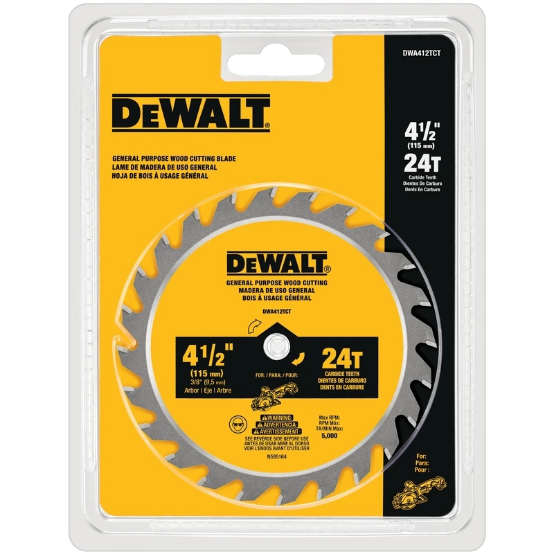 Wood Cutting Circular Saw Blade, 24 Teeth, 4.5 Inch Diameter