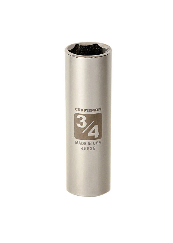 3/4 In. X 1/2 In. Drive Sae 6 Point Deep Socket - 1 Piece