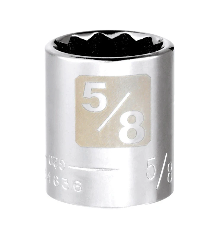 5/8 In. X 3/8 In. Drive Sae 12 Point Standard Socket - 1 Piece