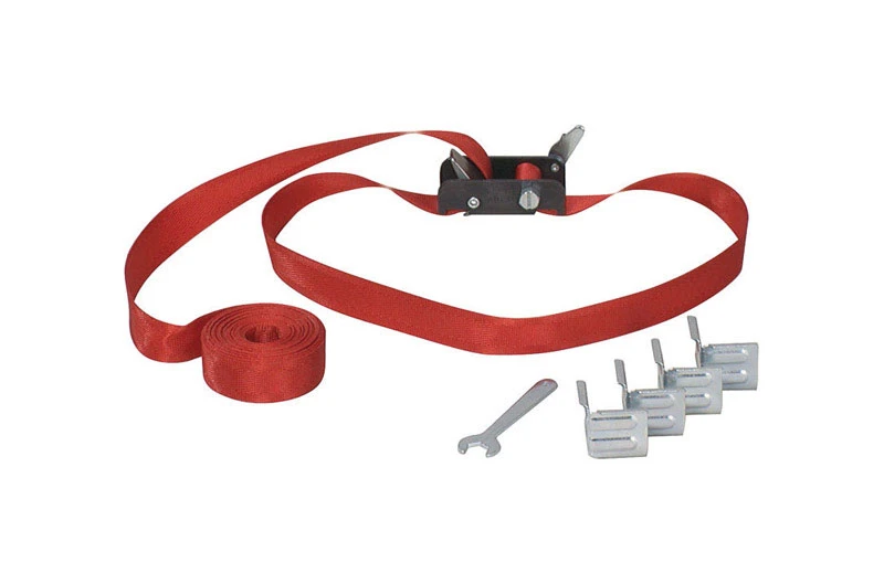 Band Clamp with Four Steel Corners and Fifteen Foot Nylon Webbing
