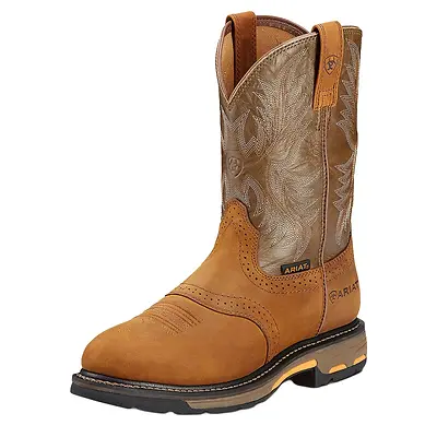 Men's Workhog Pull-on Work Boots - Aged Bark/army Green - Size 8m