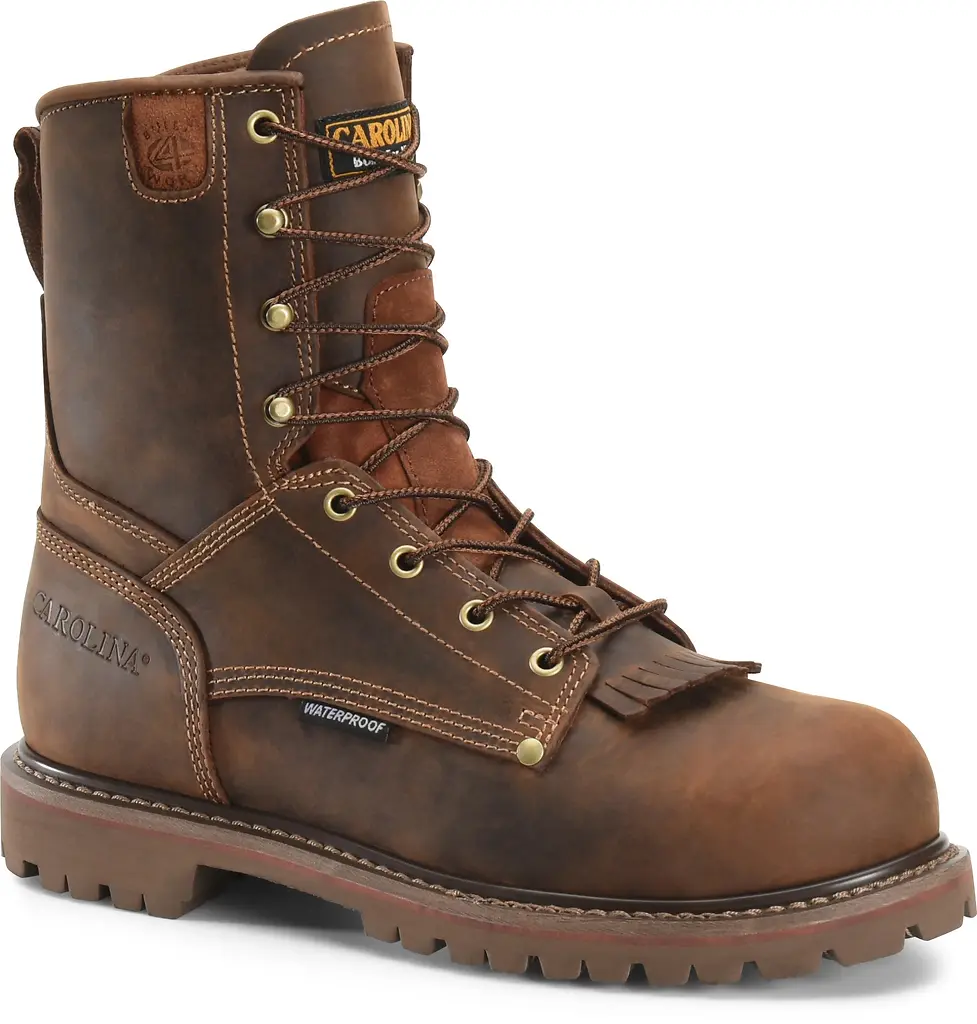Carolina Men's 8" Grizzly Waterproof Work Boots Ca8028 Size 9.5 D Us
