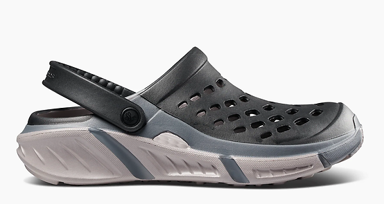 Adults Trekking Clog Black/charcoal - Comfortable Casual Footwear For Men