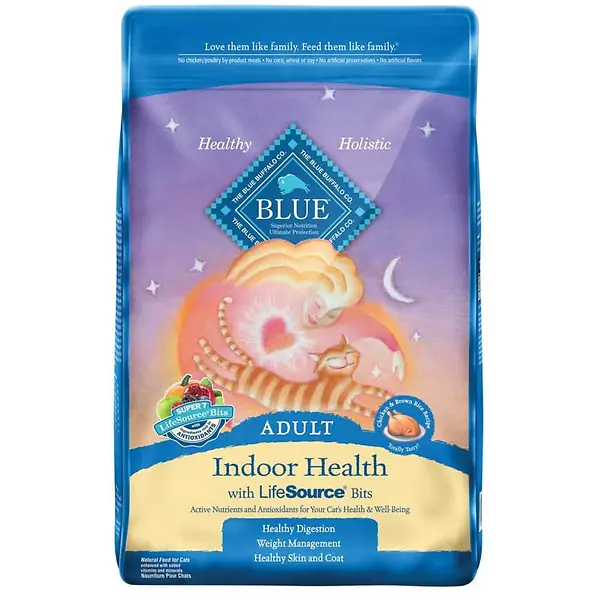 Indoor Health Dry Cat Food with Chicken and Rice Flavor, 15 Pounds Bag