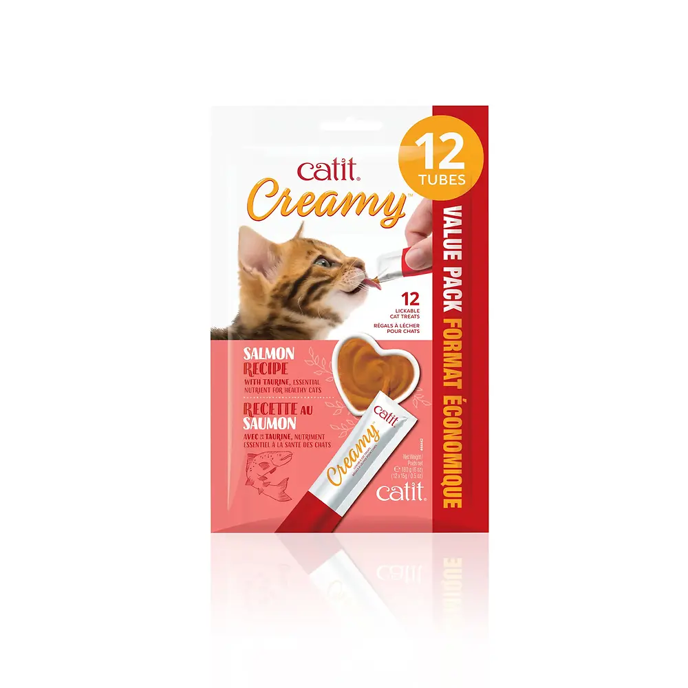 CATIT C LICK SALMON TREAT 12PK