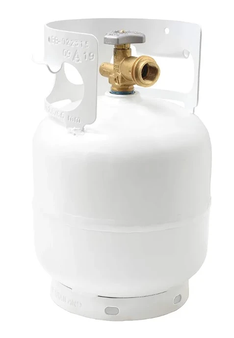 5 Lb Steel Empty Lp Tank With Opd Valve - Ideal For Camping And Bbq