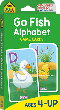 GO FISH ALPHABET CARD GAME 4-UP