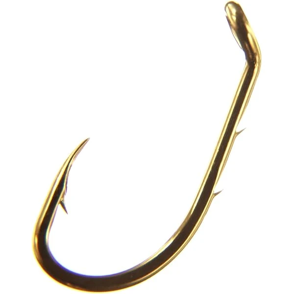 Eagle Claw Lazer Sharp L181 Baitholder Down Eye Offset Hooks Small - Size 4