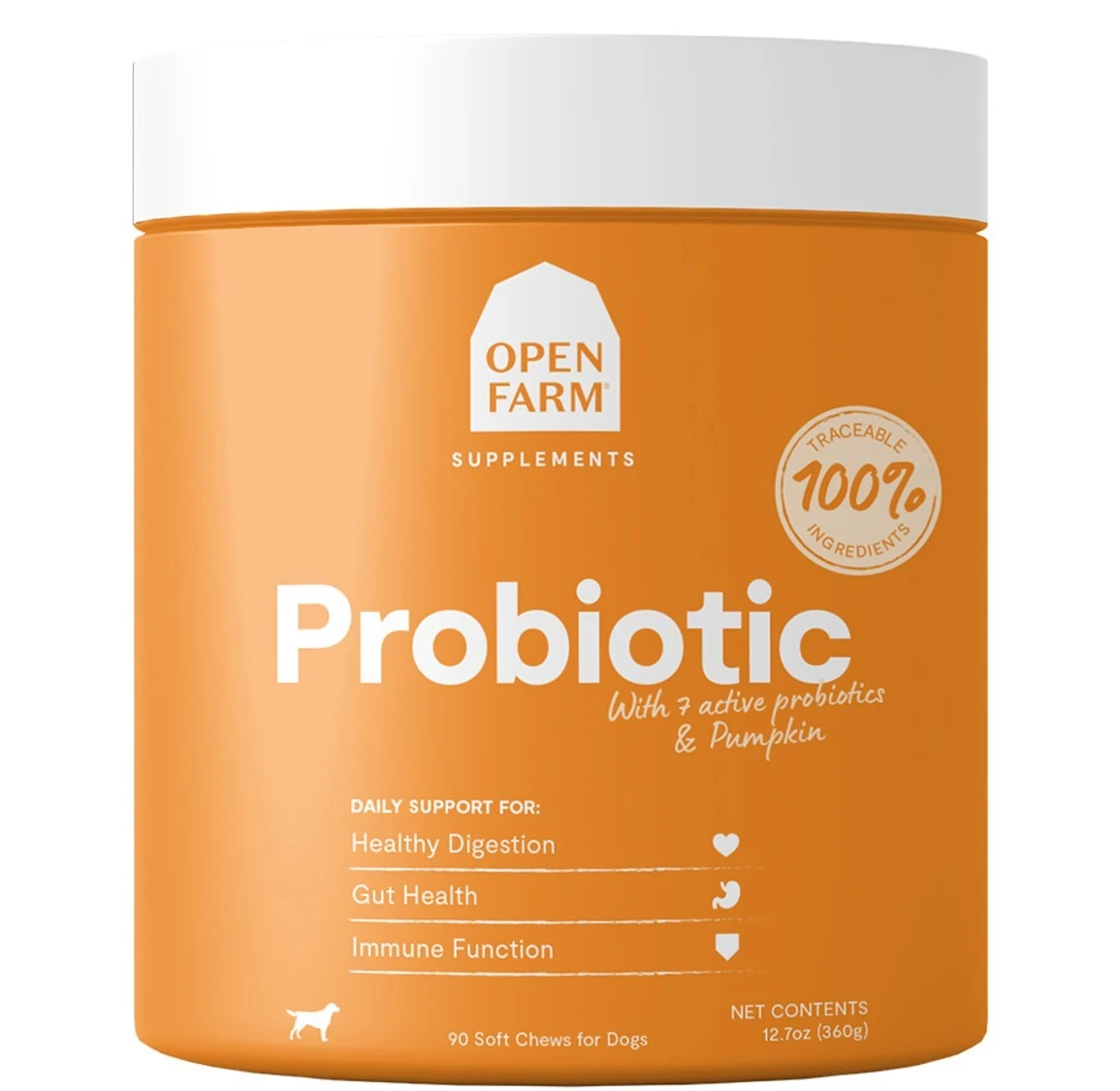 Open Farm Supplements Probiotic Chews For Dogs 90 Ct