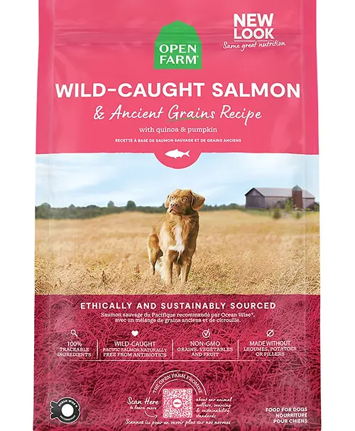 Open Farm Wild Caught Salmon & Ancient Grains Recipe Dog Food 4lb
