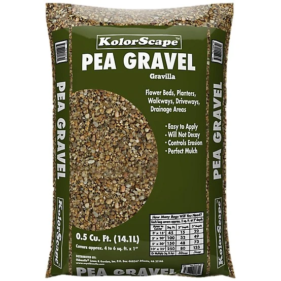 KOLORSCAPE RIVER PEA GRAVEL 3/8" 1/2 CUBIC FOOT   63/PALLET