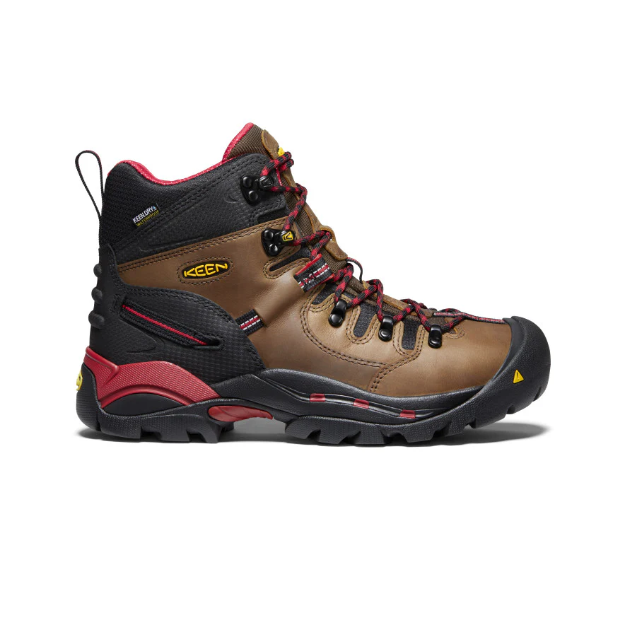 Keen Utility Pittsburgh Boot (Bison/Red) Men's Work Boots Size 10.5 Wide