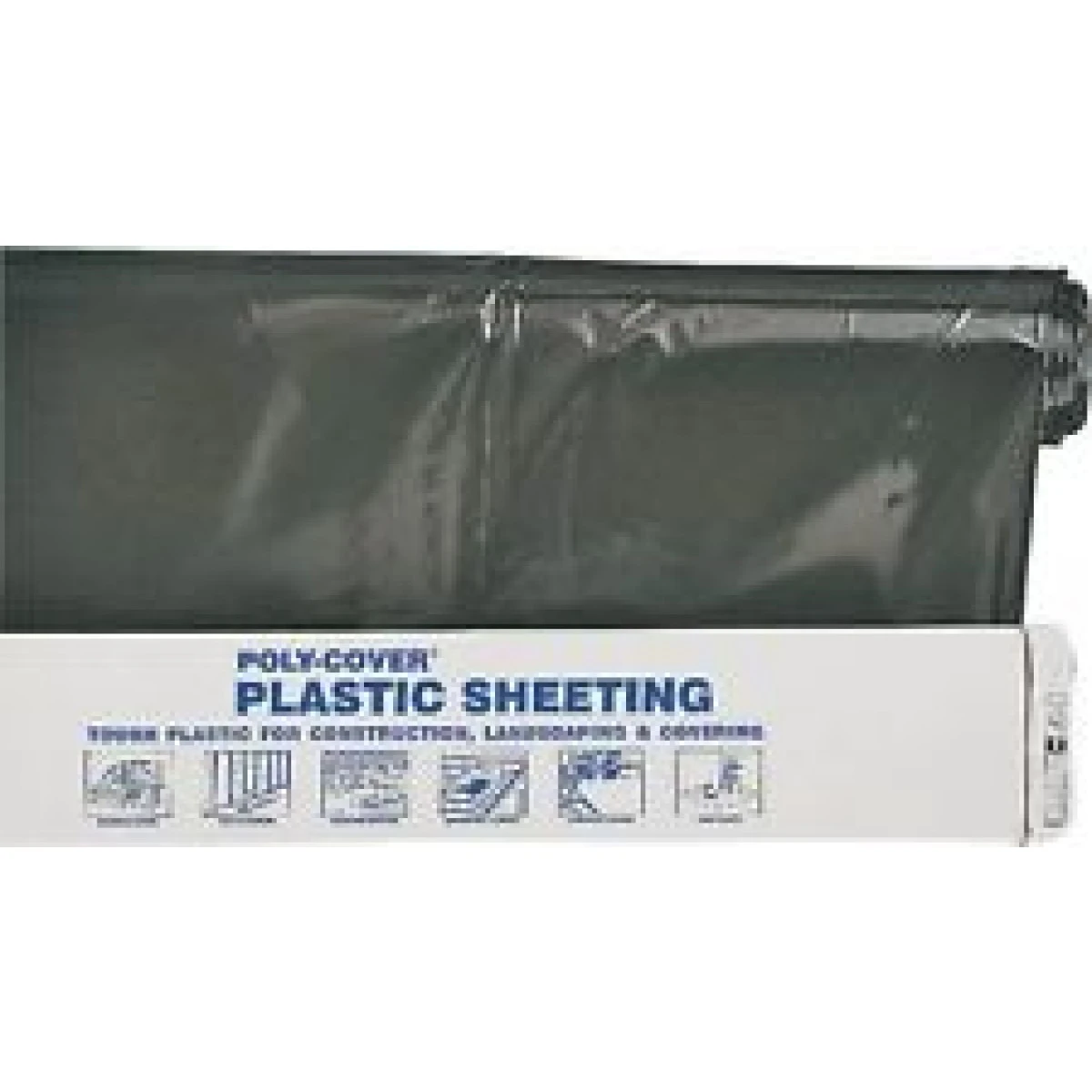 POLYFILM 4MIL 10' x100' BLack Plastic