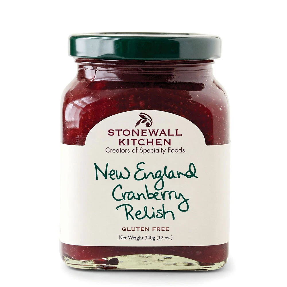 New England Cranberry Relish, 12 Ounce Jar - Gourmet Condiment