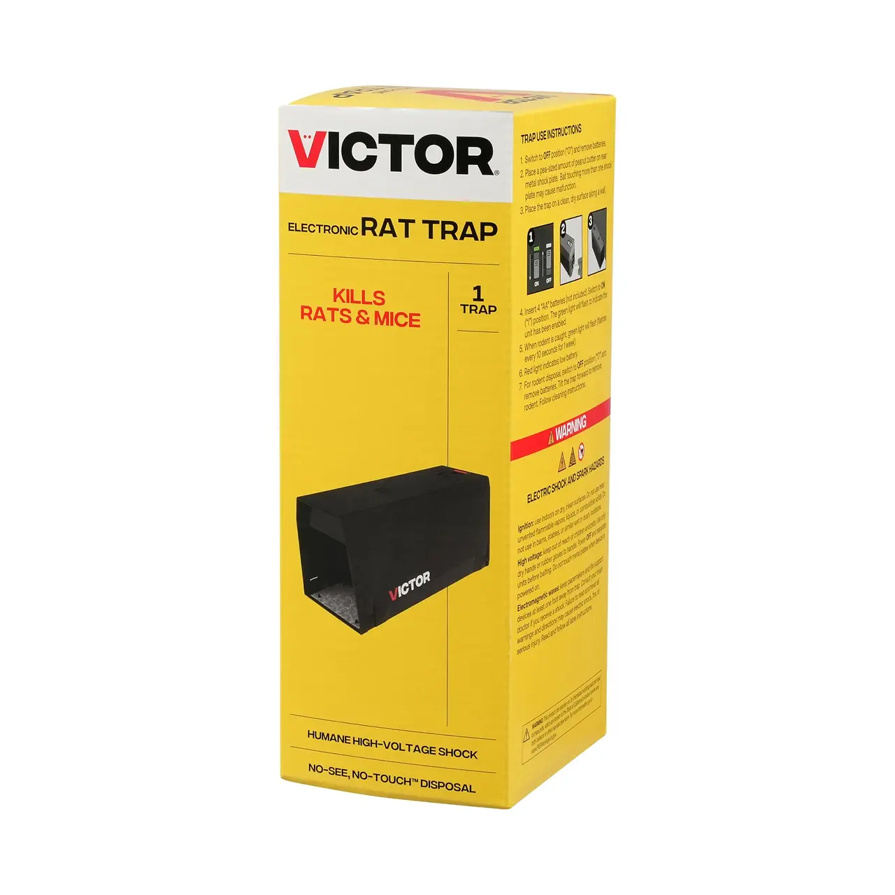 Electronic Rat Trap and Killer for Humane Rodent Control