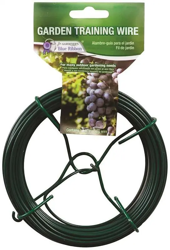 50 Ft. Green Vinyl-coated Heavy-duty Garden Wire, 1.0mm Diameter