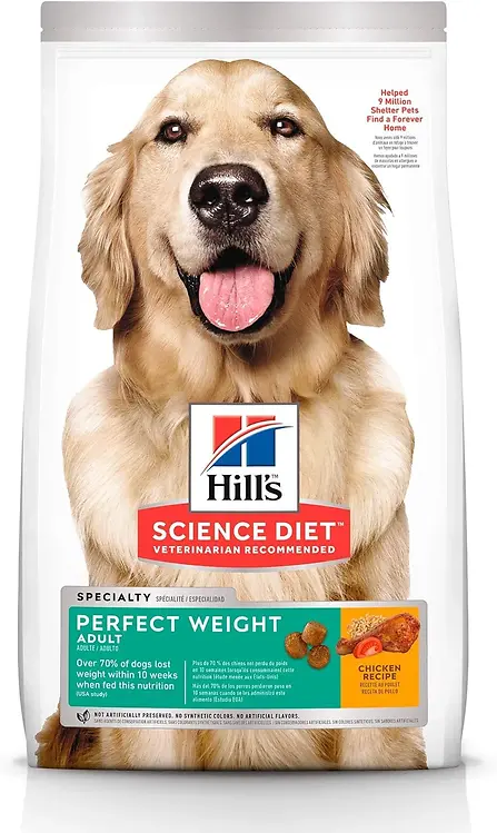 Adult Perfect Weight Chicken Recipe Dry Dog Food, 25 Lb