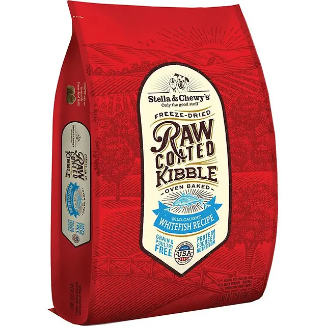 Raw Coated Kibble Grain-free Wild-caught Whitefish Recipe Dog Food 22 Lb