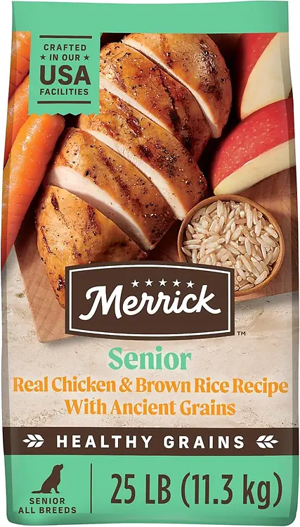 Healthy Grains Senior Recipe Dry Dog Food, 25 Lb Bag