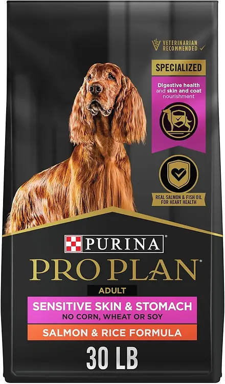 Dry Dog Food for Sensitive Skin and Stomach, 30 Pounds Bag