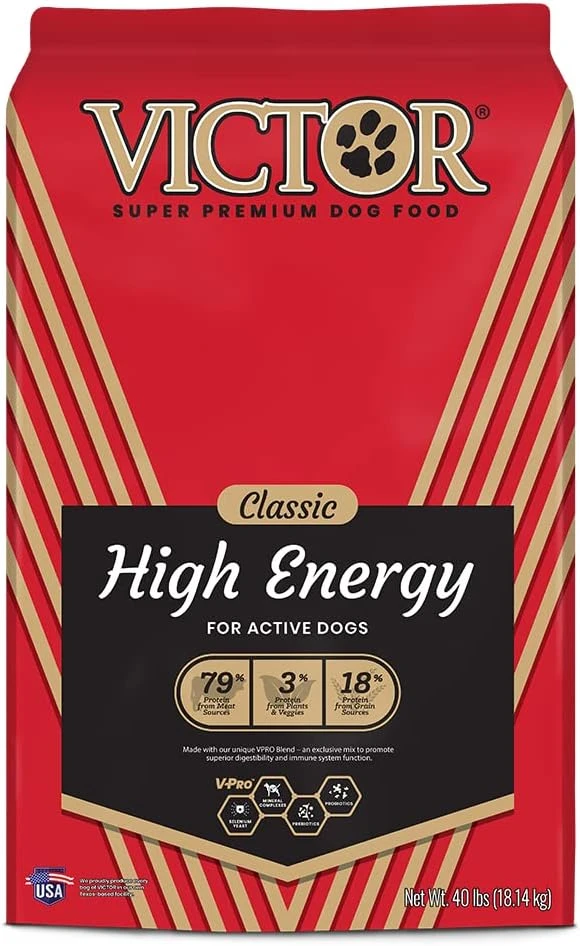 Victor High Energy Adult Dry Dog Food 40-lb