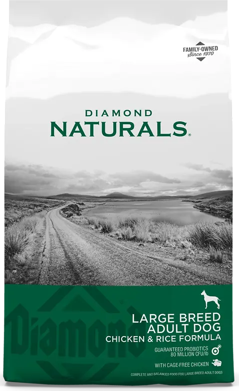 Naturals Adult Chicken And Rice Dry Dog Food 40 Lb For Large Breeds