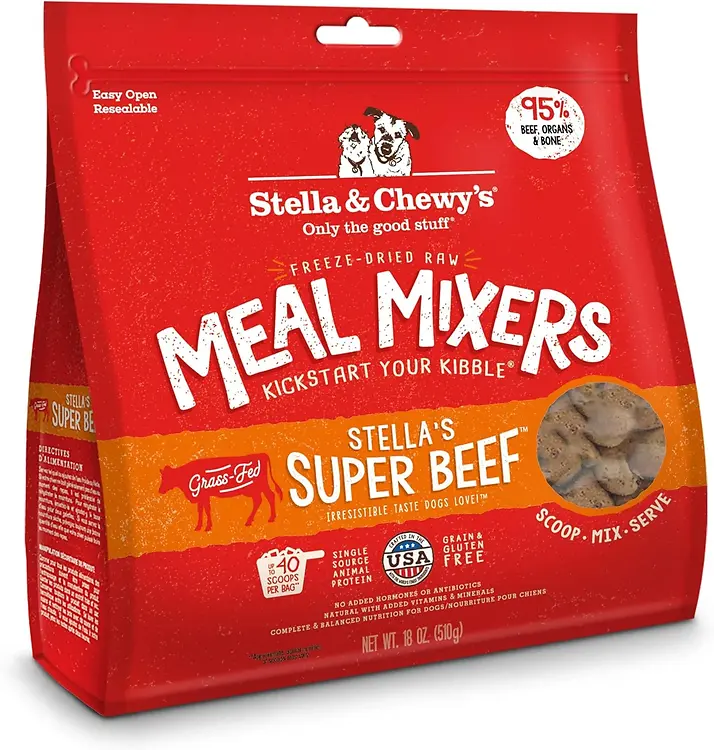 Freeze-Dried Stella's Super Beef Meal Mixers 18-oz