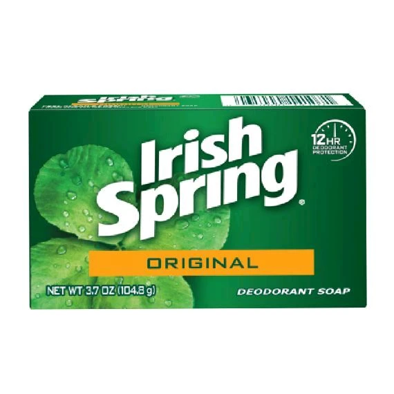 Irish Spring Deodorant Bath Bar Soap, Original, 4.5 Oz, 3 Pack