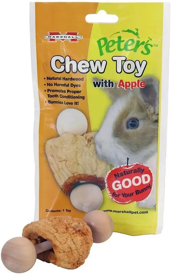 Marshall Pet Peter's Rabbit Chew Toy with Apple 4"