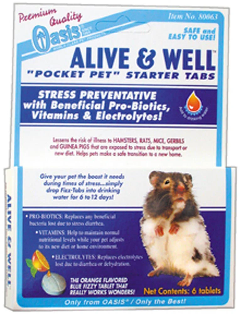 Oasis Alive & Well Hamster Vitamins, 6 count
