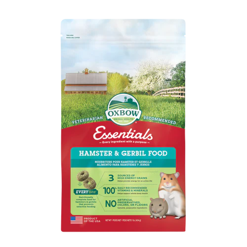 Oxbow Essentials Hamster & Gerbil Food 1lb