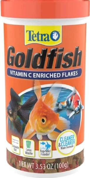 Fin Goldfish Flakes Fish Food, 3.53 Ounces (100 G) For Optimal Health