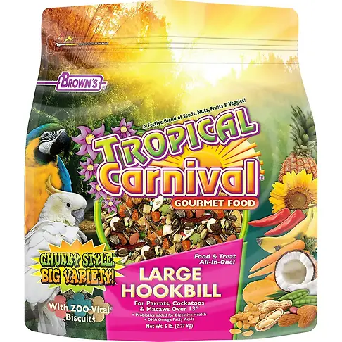 Brown's Tropical Carnival Food for Large Hookbill