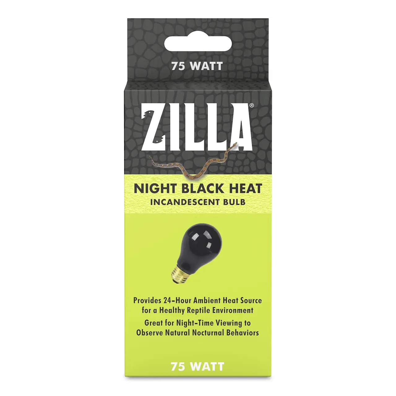 Zilla Night Black Heat Incandescent Bulb 75watt