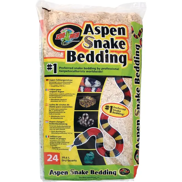 Aspen Snake Bedding 24 Quart Natural Substrate For Reptiles
