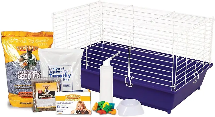 Sunseed Rabbit Starter Kit, 28 X 17 X 15.5, Complete Home Setup