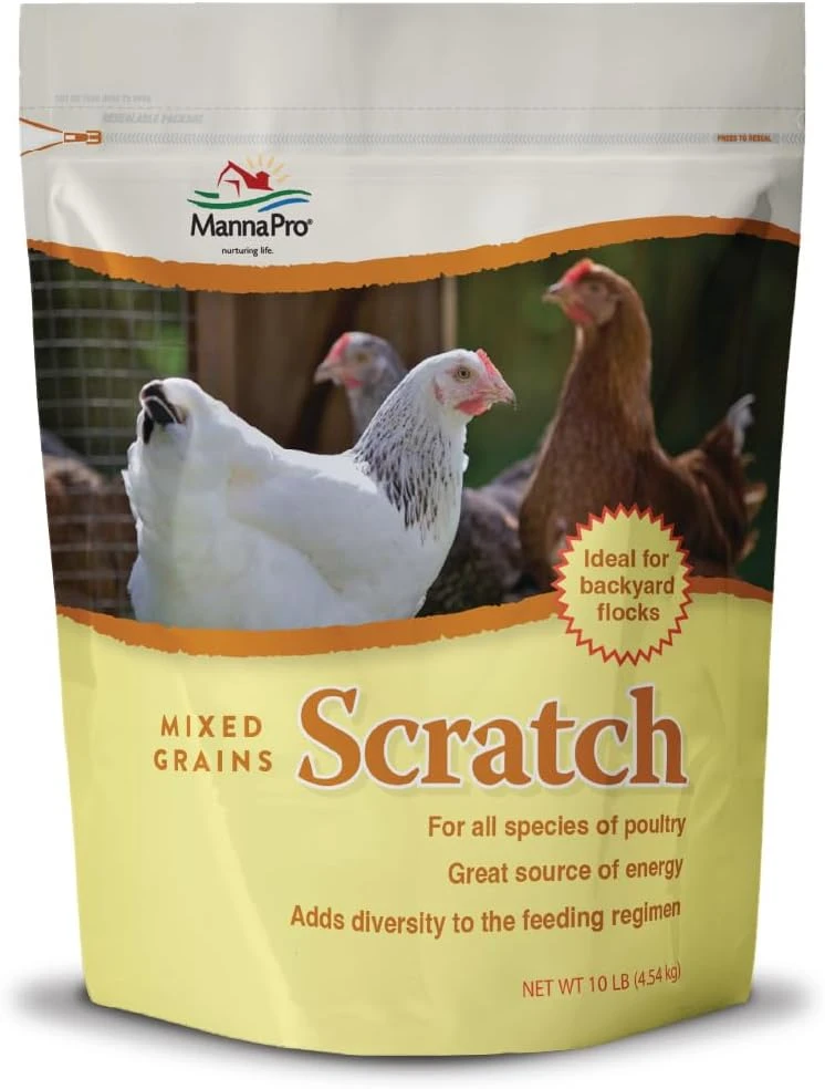 Scratch Grain Poultry Feed 10 Lb Bag - Ideal For Backyard Flocks